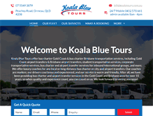 Tablet Screenshot of koalatours.com.au